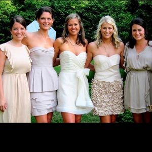 Pretty Cream cocktail dress